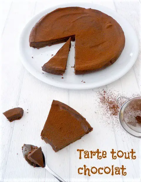 Tarte fondante tout chocolat