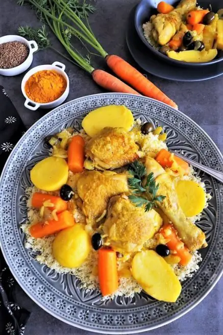 tajine poulet légumes