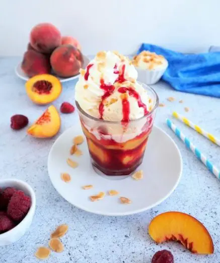 pêche melba-chantilly