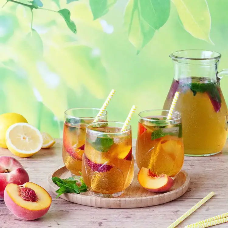 Comment préparer un thé glacé à la pêche